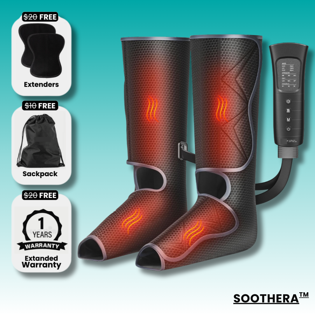 Air Compression & Heat Leg Massager