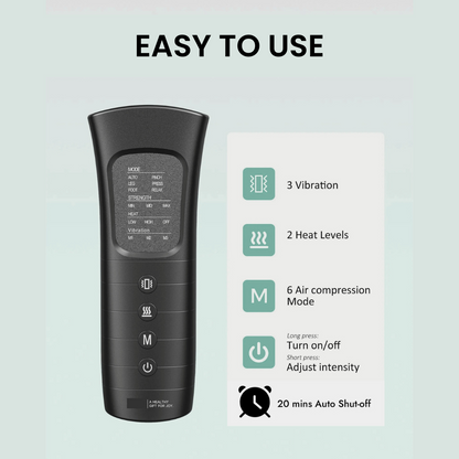 Air Compression & Heat Leg Massager