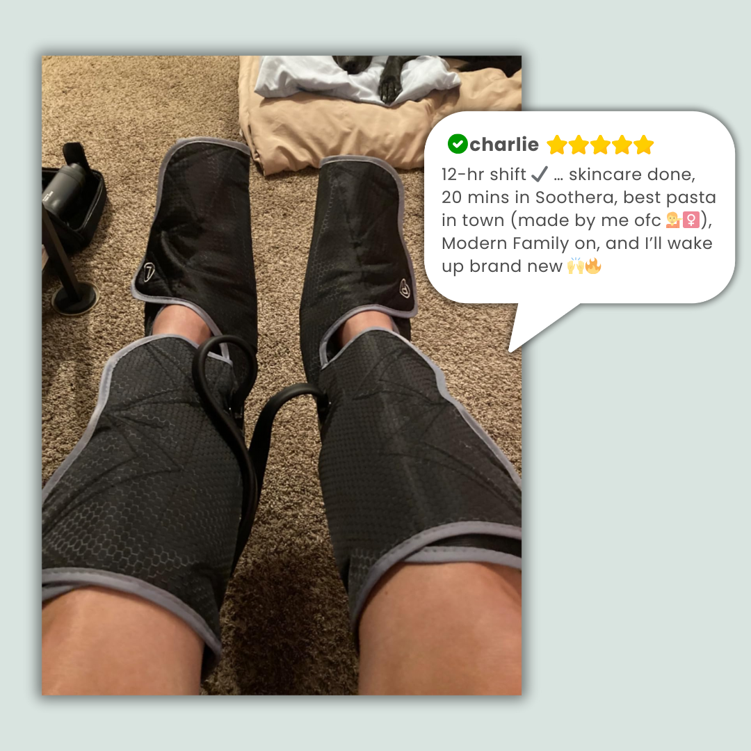Air Compression & Heat Leg Massager